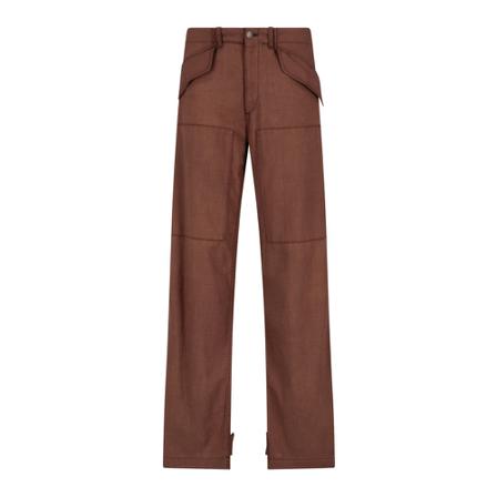 Etro, Wide Trousers Bruin, Dames, Maat:M