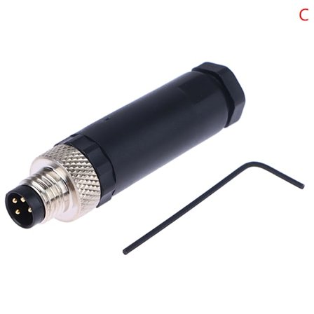 M8-anturin liitin vedenpitävä uros- ja naarasliitin, ruuvikierre