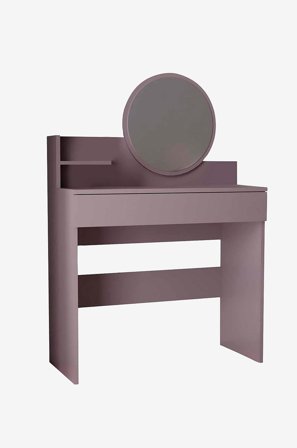 Hanah Home - Sminkebord Harmony Mini Round - Grå - Skrivebord - Fra Homeroom