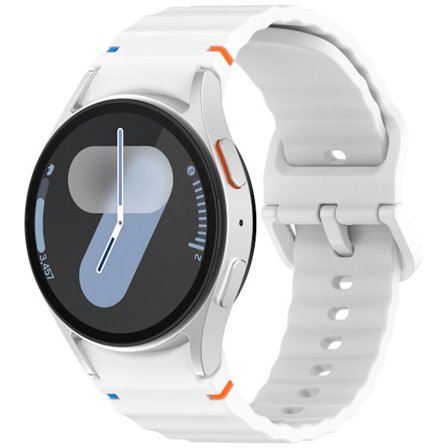 Silikoniranneke Samsung Watch 7:lle White
