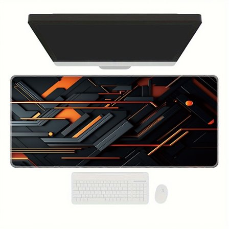 Musmatta - Med halkfri gummibas, för tangentbord och mus (nr 189, 31,5 x 11,8 x 0,12 tum)