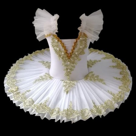 Jente Profesjonell Ballett Tutu Kjoler Ballett white1" white1
