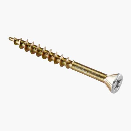 Biltema - Listeskrue gullforkrommet 3 2 x 45 mm