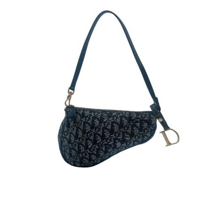 Dior Vintage, Pre-owned Shoulder Bags Blauw, Dames, Maat:ONE Size