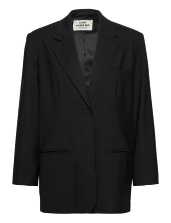 Salt Nena Blazer Blazers Single Breasted Blazers Svart Mads Nørgaard*Betinget Tilbud