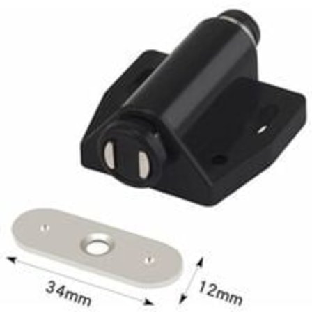 Skapdørlås, magnetisk trykklås Møbeldørlås