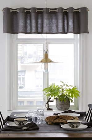 &Home - Rengaskappa - Harmaa - Jouluverhot - 250 - - Homeroom