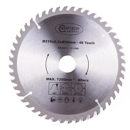 Cirkelsågklinga 210×48 tänder