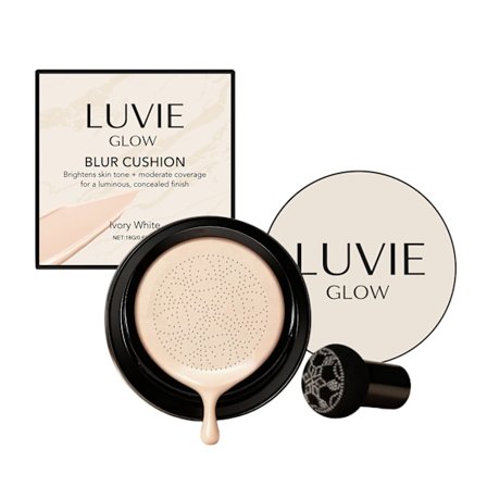 Mushroom Head Air-Cushion CC-Cream Soft Blur Cushion-Foundation Lysner Hudtoner Moderat Dækning Fugtgivende Concealer