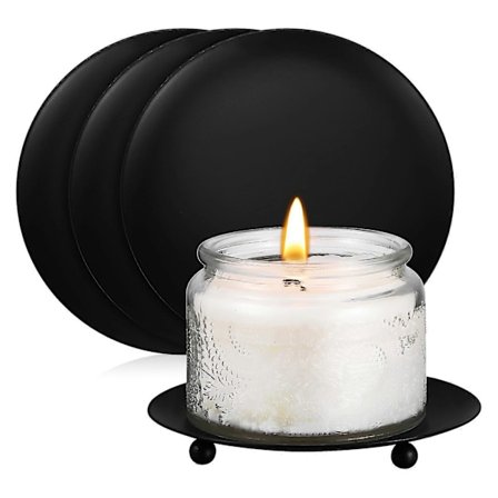 4 stk. Lysfat Lysskål Jern Lysestake Lysestativ Bryllupsfest Dekorasjon