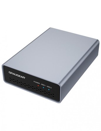 GRAUGEAR externes Raid Gehäuse 2x2,5"HDD/SSD USB 3.2 retail