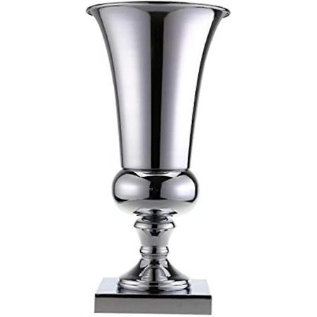 Suuri Ylellinen Rauta Maljakko Hopea Metalli Häät Koristelu Maljakko 40 Cm Häät Juhla Pöytä Koristelu Lahja Hopea Maljakko Pidike-WELLNGS