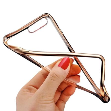 Crystal Case Slimmat Mjukt Iphone 8 Plus/7 Plus Skal Guld