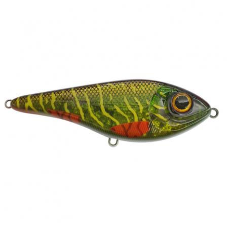 Buster Swim, slow sink,cm - Green Motoroil Pike UV
