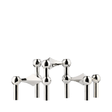 STOFF Nagel Ljusstake Stage, 3-delar Ljus & ljusstakar Silver 6,5X10,2CM