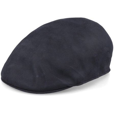 MJM Hats - Country Nappa Wax Dark Brown Flat Cap Flatcap Black Cap - @ Hatstore