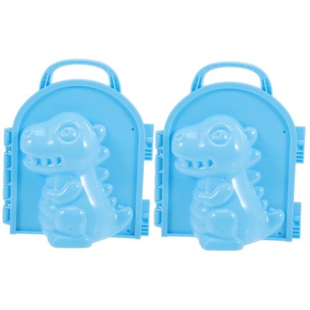 2 stk dinosaur snøballmaskin snøfort byggekloss dinosaur snøformer snømann maker klemmer dinosaur snøkule snøballmaskin