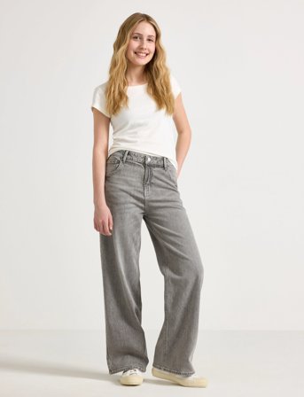 Lindex Denim Trousers Vega Grey - Grey - 170