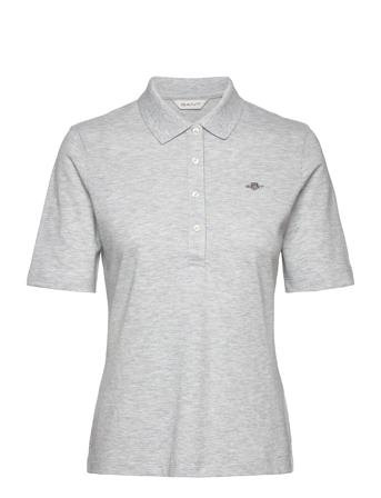Slim Shield Ss Pique Polo GANT Grey