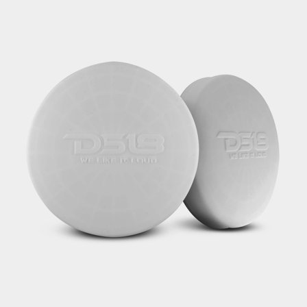Proteção de alto-falante DS18, 6.5", silicone, branca, serve alto-falante e subwoofer, pacote com 2