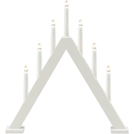 Konstsmide - Adventstake 3931-205 7 ljus trä Hvit