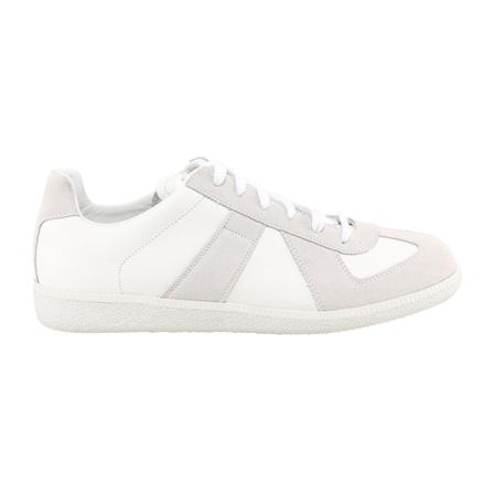 Maison Margiela, Low-Top Replica Sneakers Wit, Heren, Maat:40 EU,suede