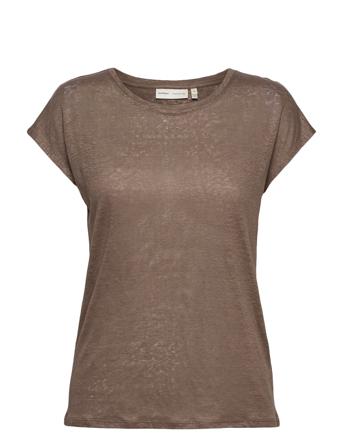 Faylinn O T-Shirt T-shirts & Tops Short-sleeved Brun InWear