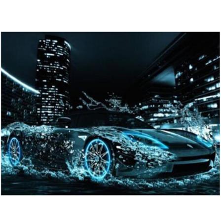 Full 5d Diy Diamond Painting Cross Stitch Cool Super Bil Broderi Som På Bilden 1 25x35cm