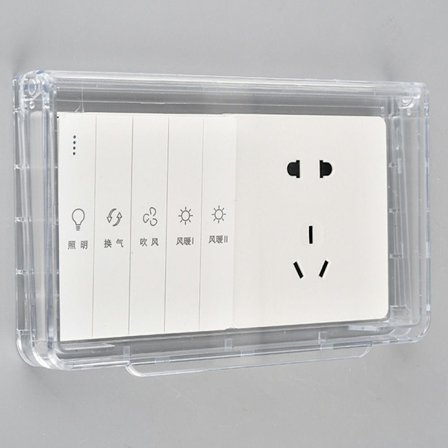 Strömbrytare Cover Sockel Vattentät låda TRANSPARENT