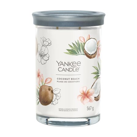 Yankee Candle Signature Tumbler Candles Coconut Beach 567g - Candela Profumata