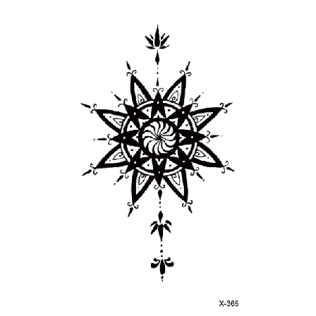 10 St Liten Blomma Lotus Lady Wings Tattoo Stickers