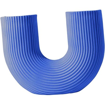 Moderne bordvase kunst håndværk planter potter blomsterarrangement harpiks U-formet blomsterpotte til kontor soveværelse have boligindretning