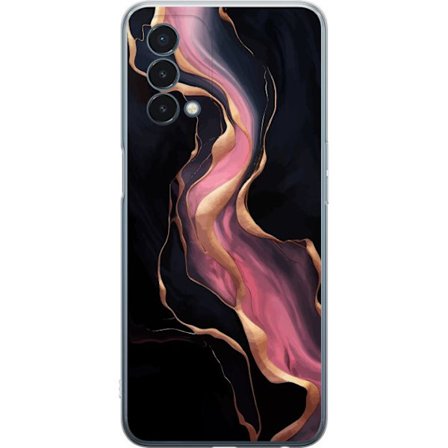 OnePlus Nord N200 5G Gjennomsiktig deksel Marmor Mønster Luksus Design Natur