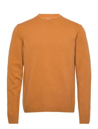 Beckett Lambswool Jumper Orange Wood Wood
