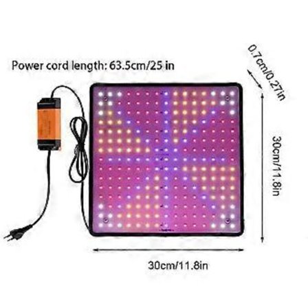 Växtlampa LED Fullspektrum 45W med UV IR Grow Grönsakslampa Växtbelysning