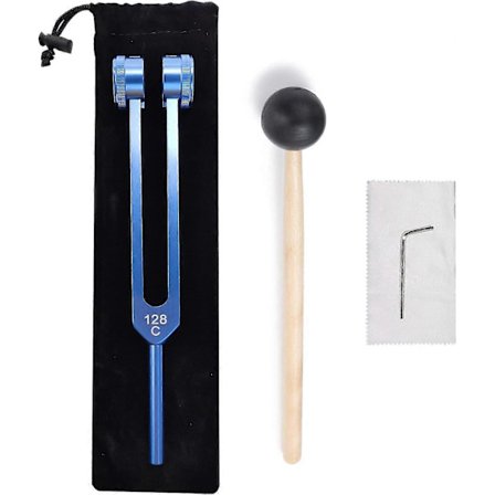 Lesage Otto 128 Hz Biosonics Painotettu Äänirauta Diapason Lääketieteellinen 128 Hz Äänirauta Terapiaan 128hz Sonic Slider Silikoni Vasaralla 