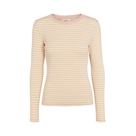 Basic Apparel Ludmilla Long Hvid, Dame Langærmet