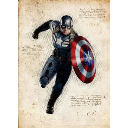 A3 Print - Captain America