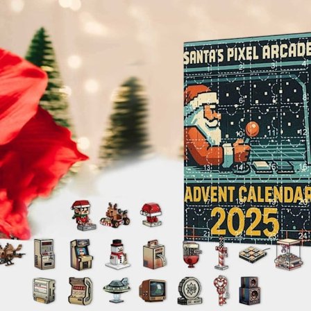2025 Julemand Pixel Arkade Kalender Blind Box, Julen Kommer