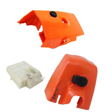 För Stihl MS260 Motorsåg Luftfilterkåpa Motor Cylinder Del Orange Kåpa Luftfilter Trädgårdsredskap