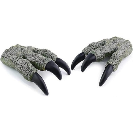 1 par Jurassic World Dinosaurklør Morsomme dinoleker for barn og voksenfestutstyr, Grønn-Perfekt