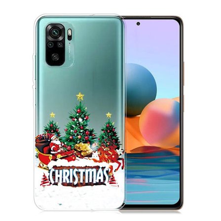 Jul Xiaomi Redmi Note 10S / Redmi Note 10 fodral - Julgran Och Tomte