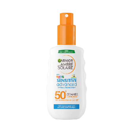 Garnier Ambre Solaire Advanced Kids Spray Spf 50 Solskydd & solvård Unisex 150 ML