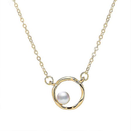 Japan Enkel geometrisk cirkel halsband temperament vacker pärlhalsband