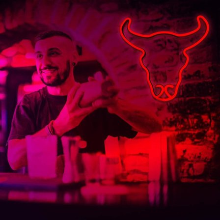 Neon Lys Tyrens Hoved Akryl Led Neon Lys Vægslampe Led Vægskulptur Neon Skilte Lys Op Batteri Eller Usb Drevet Til Værelse, Fest, Valentinsdag, Vi