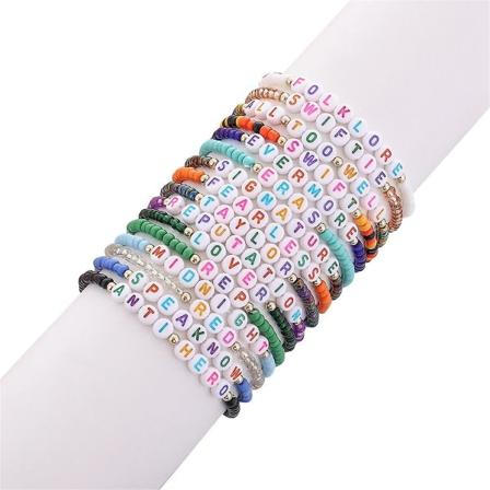 16 stk. Diy Eras armbånd 1989 Reputation venskabsarmbånd til Eras musik til elskere musikfans til Swiftie fans