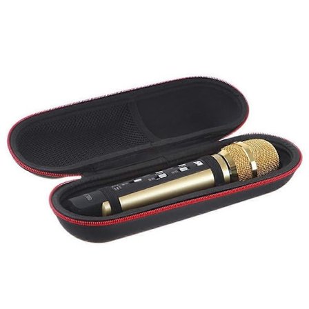 Trådløs mikrofonetui EVA Hard-Shell Kabelboks Bærbar Rejse Elektronik Organizer Taske Mikrofonopbevaring