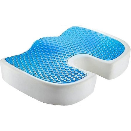 Gel Memory Foam Stolesæde Pude Ortopædisk Sæde Pude med Pudebetræk