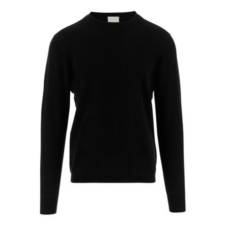 Allude Round-neck Strik Sort, Herre Strik