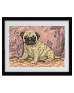 Kirjontapakkaus Taulu Mopsi-Oven